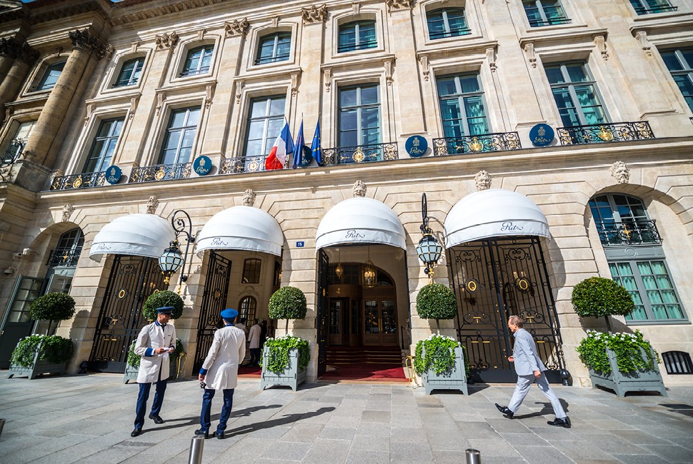 Exterior of Ritz Paris showcasing its classic architecture and Parisian setting