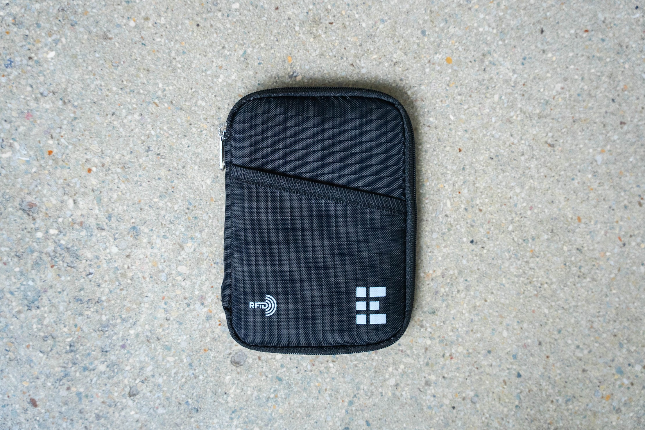 Zero Grid Passport Wallet Review demonstrating its surprising storage capacity for its size.