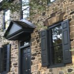 Exterior view of Parry Mansion Museum, a historic house in New Hope, PA