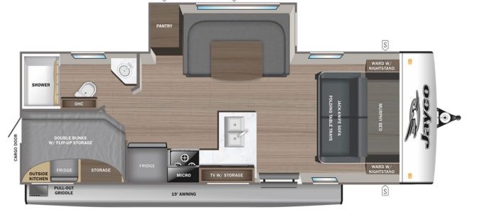 Jayco Jay Feather 21MBH Floor Plan