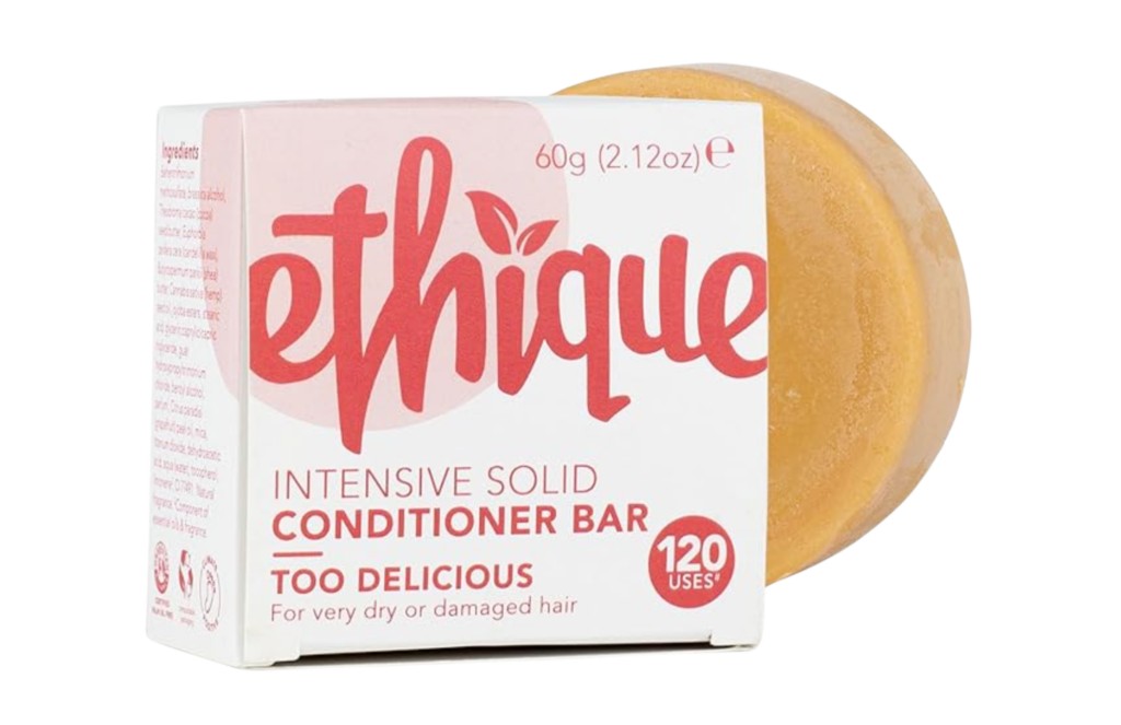 Ethique Too Delicious Intensive Conditioner Bar in packaging