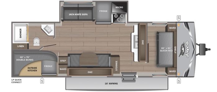 Jayco Jay Flight SLX 265BHS Floor Plan