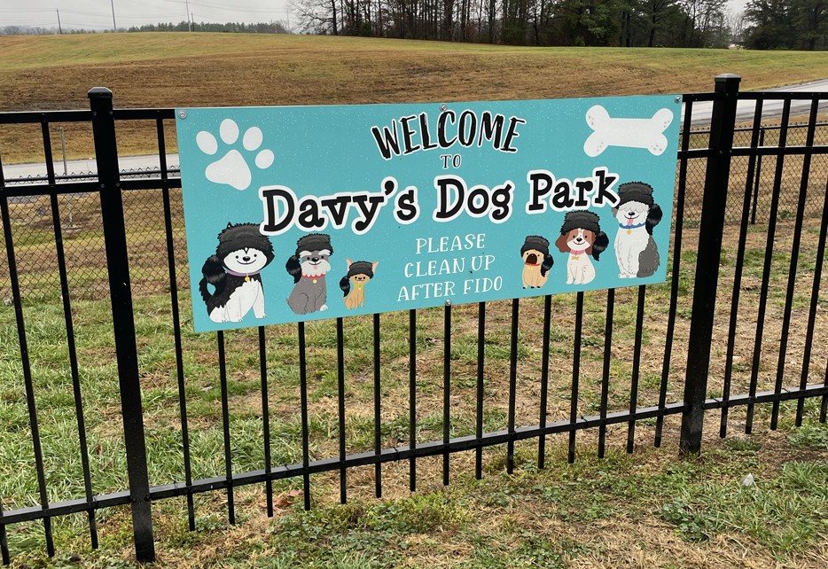 Davy's Dog Park at Davy Crockett TA Travel Center, a clean and welcoming pet-friendly amenity for travelers with pets.