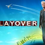 Anthony Bourdain in The Layover show, showcasing his energetic travel style.