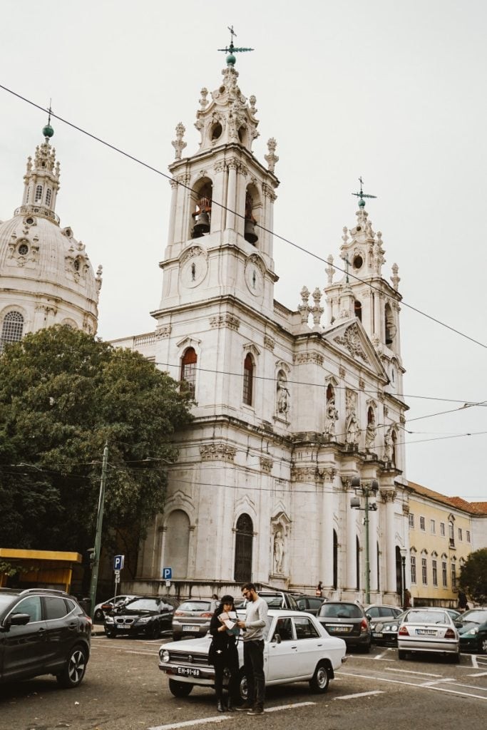 Traditional Portuguese Architecture in Lisbon's Alfama District