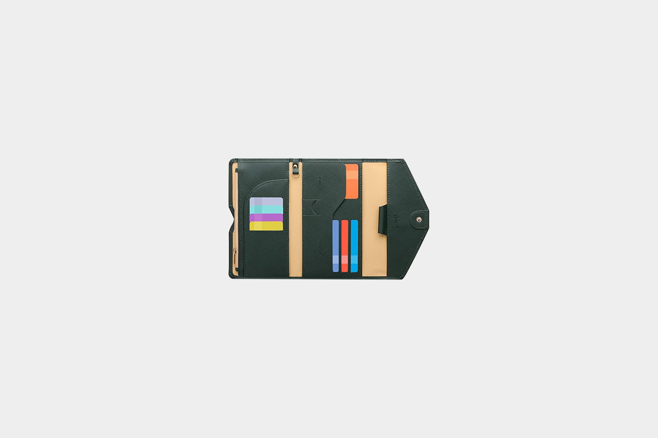 Zoppen Passport Holder highlighting its clutch design and array of color options.