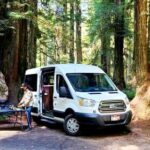 Image of a 2019 Class B Camping Van Ford Transit Custom, available for RV rental near Joe's Travel Plaza.