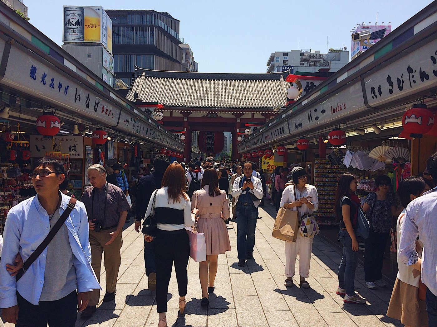 Nakamise Shopping Street in Asakusa Sensoji Temple