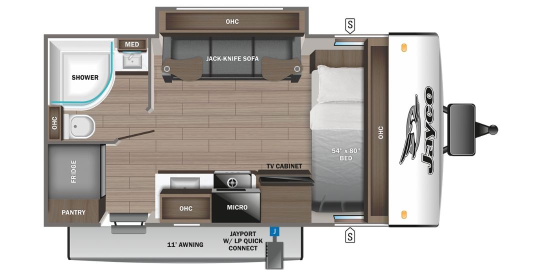 jay feather 166FBS Floorplan