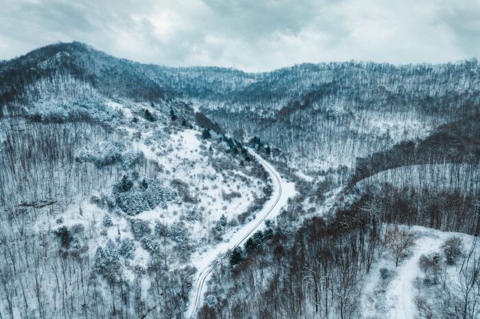 Adventurers on Hatfield-McCoy Trails in Winter