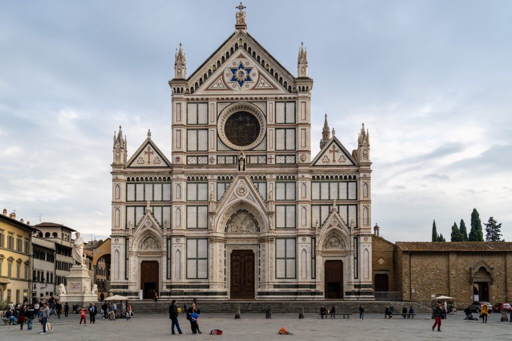 Basilica di Santa Croce in Florence, a prominent landmark in the Santa Croce neighborhood