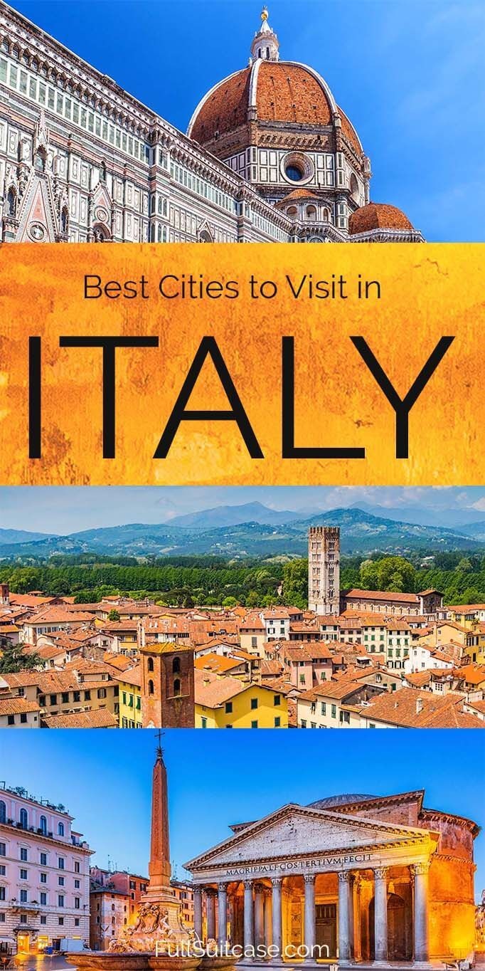 Collage of best cities to visit in Italy