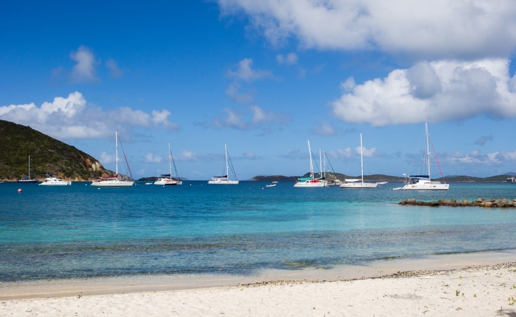 Spring in St. John, US Virgin Islands, offers ideal weather for sailing and exploring the beautiful harbors and coastlines by boat, making it a pleasant season to travel.