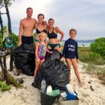 Plastic waste collected from an Indonesian atoll, highlighting the global plastic pollution issue.