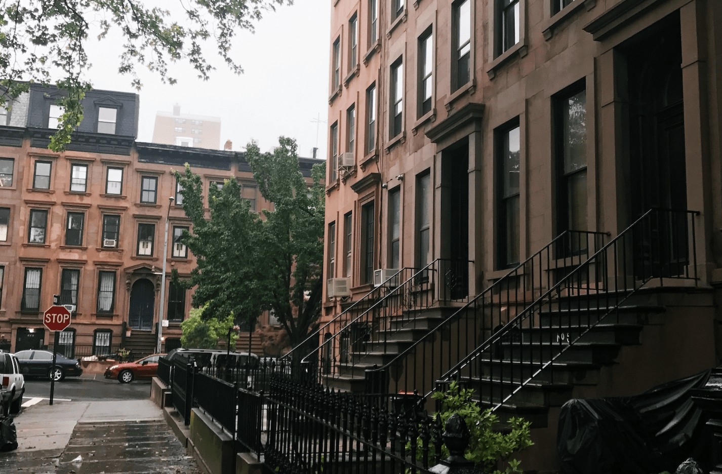 Charming brownstone buildings in Brooklyn, a neighborhood worth exploring on your first New York City visit.