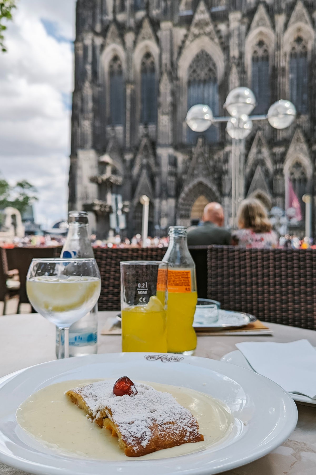 Cafe Reichard Interior with Cakes and Pastries in Cologne