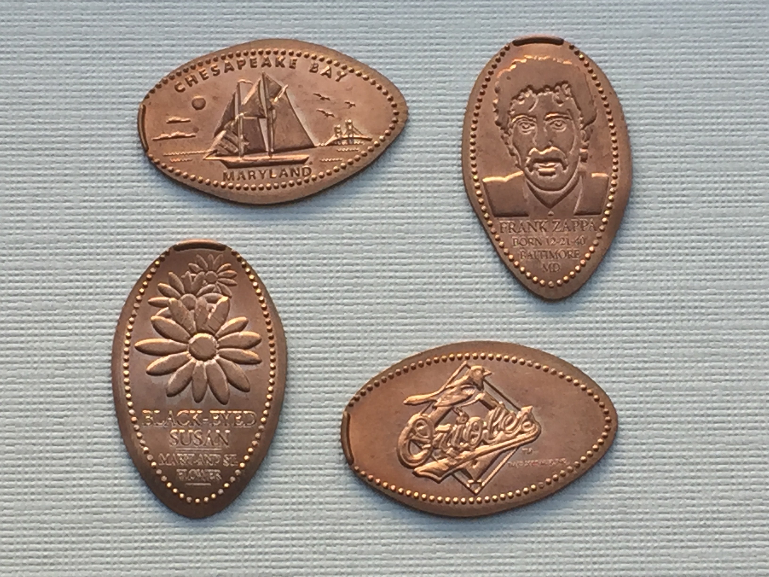 Maryland Themed Pressed Pennies at Chesapeake House Travel Plaza