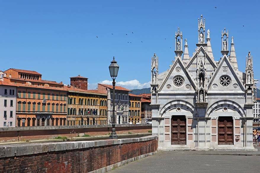 Chiesa di Santa Maria della Spina, a small Gothic church in Pisa, Italy