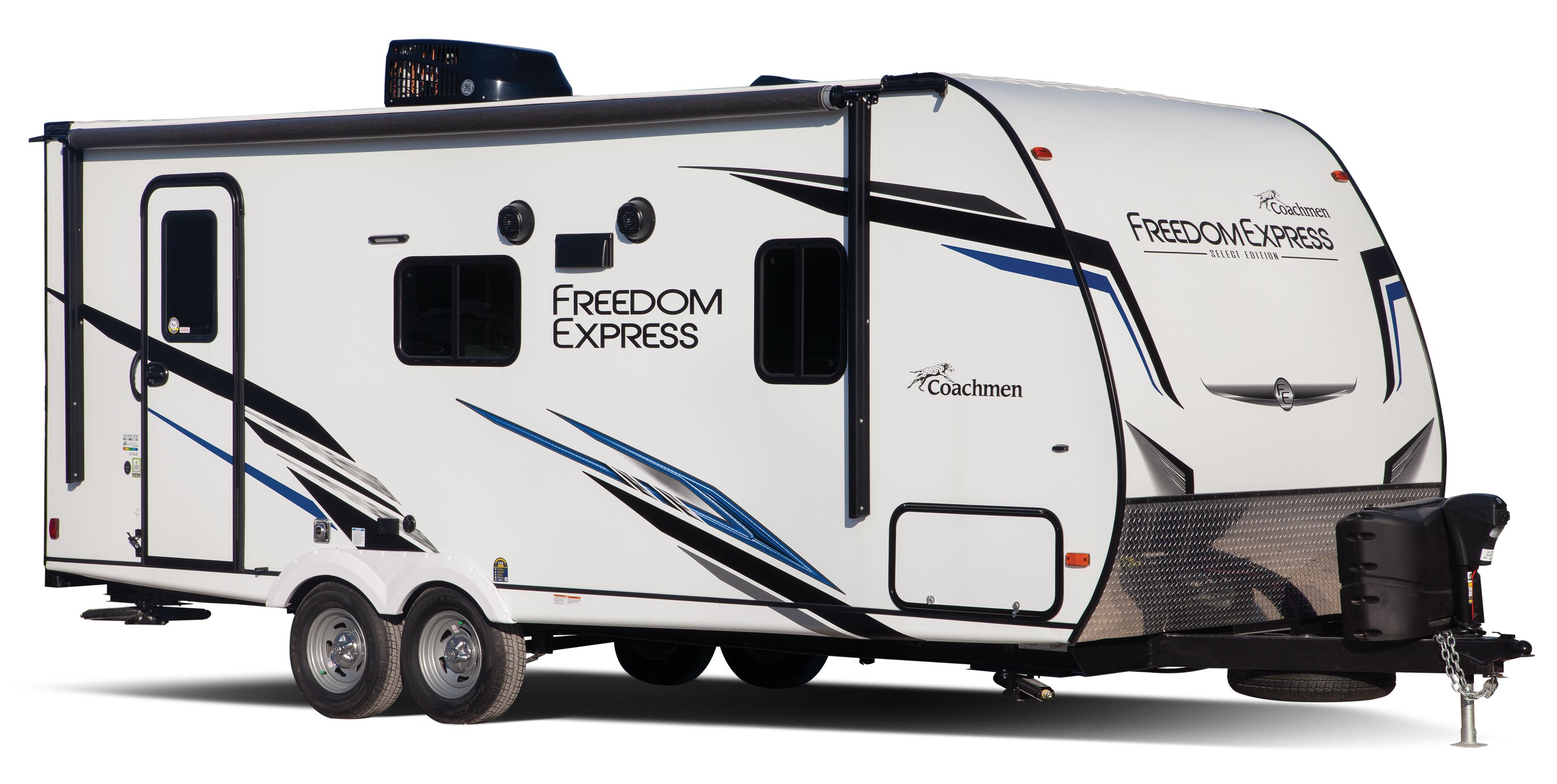 Exterior view of Coachmen Freedom Express Select 31SE two bedroom travel trailer