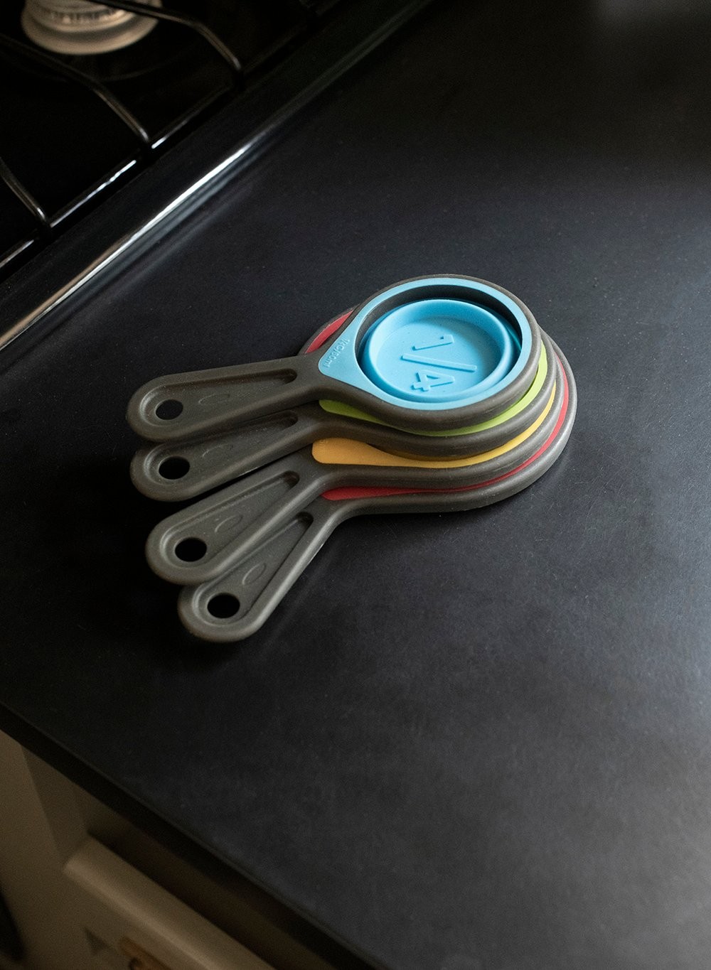 Collapsible measuring cups for camper kitchen