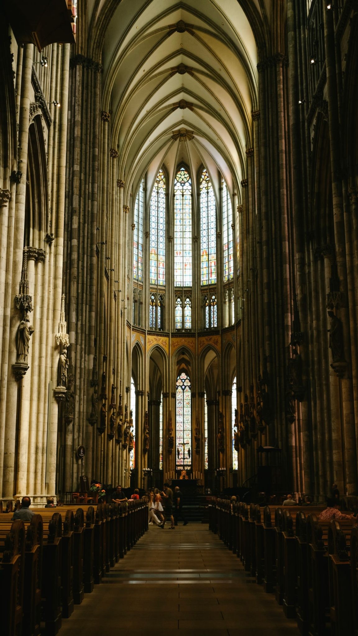 Cologne Cathedral Interior with High Arches