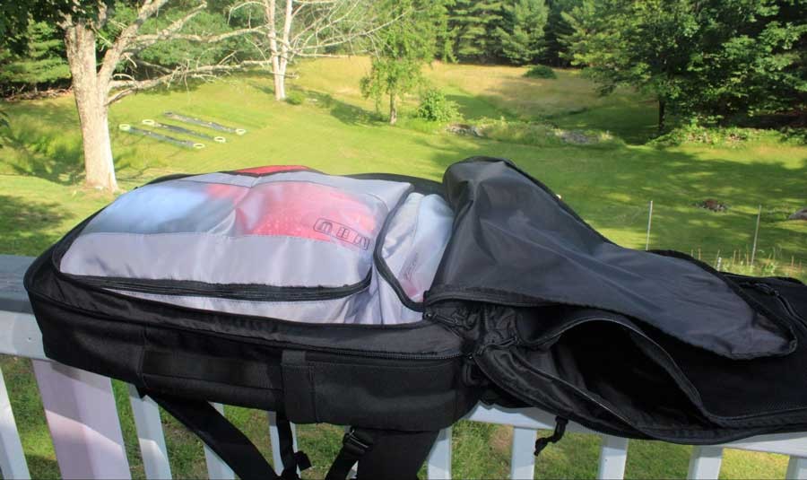 View of the main compartment of Topo Designs Travel Bag Bag