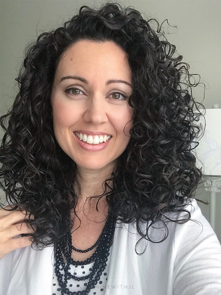 Natural Curly Hairstyle Wash Day Results with Portable Hair Dryer