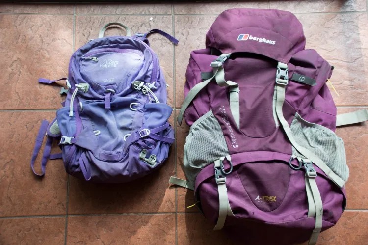 A hiker with a rucksack in Patagonia, illustrating the importance of choosing the right rucksack for summer gear for travel Patagonia