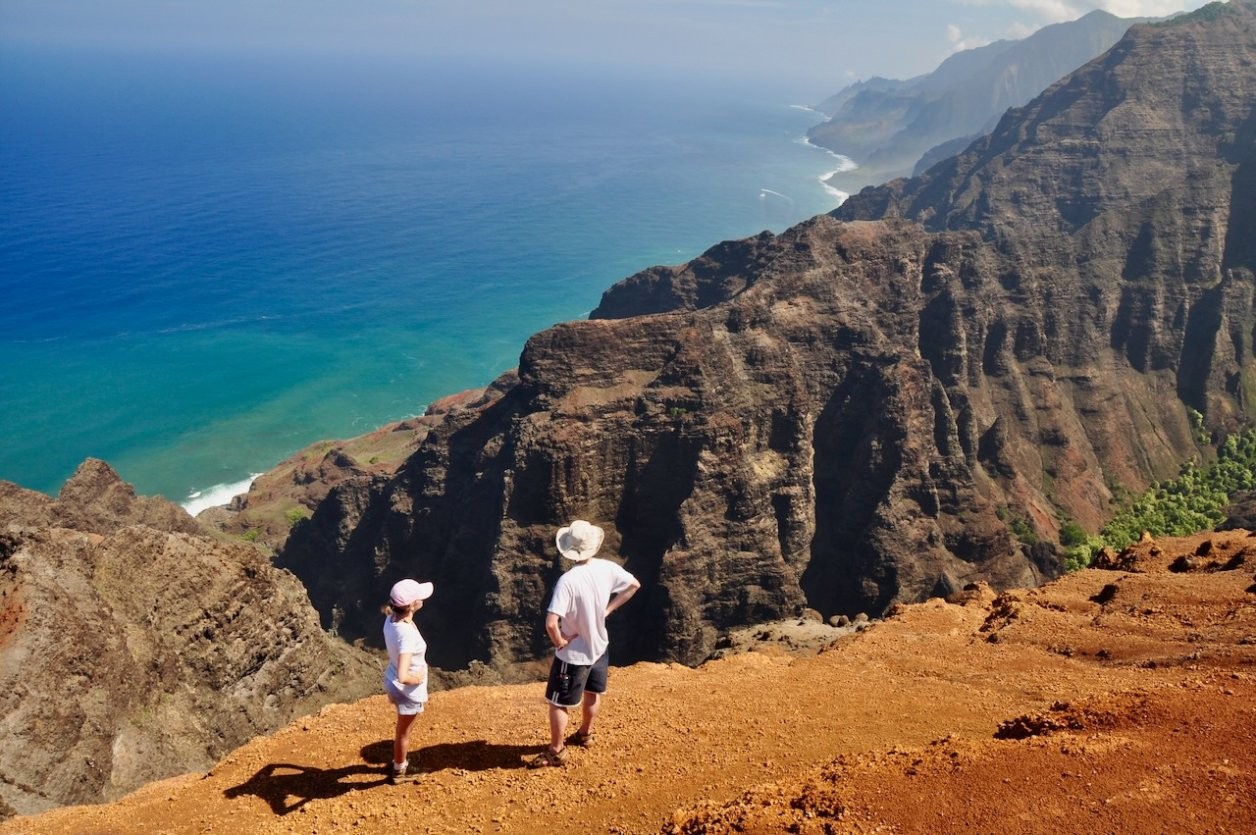 Nualolo Trail overlooking Na Pali Coast