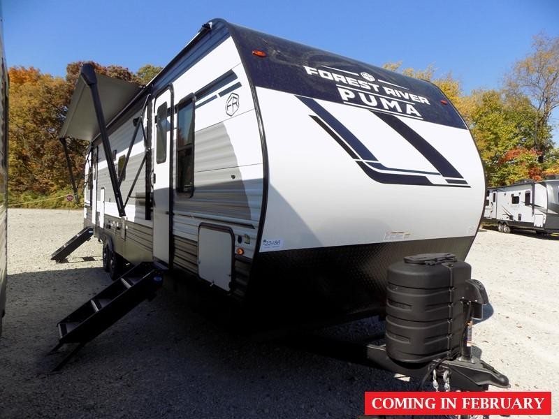 Spacious Puma 337BH Travel Trailer with multiple slide-outs