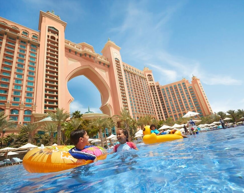 Modern skyline of Dubai, UAE, a luxurious and warm destination in February