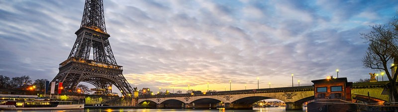 Eiffel Tower in Paris at Easter