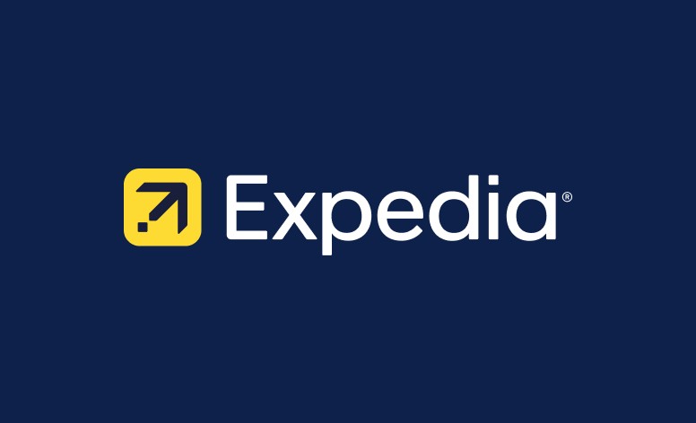 Expedia Logo for travel flights advertising