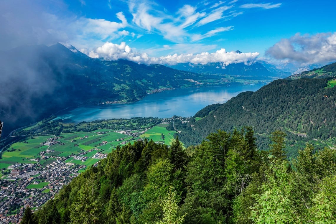 Adventure activities in Interlaken.