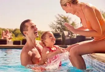 family enjoying vacation with peace of mind