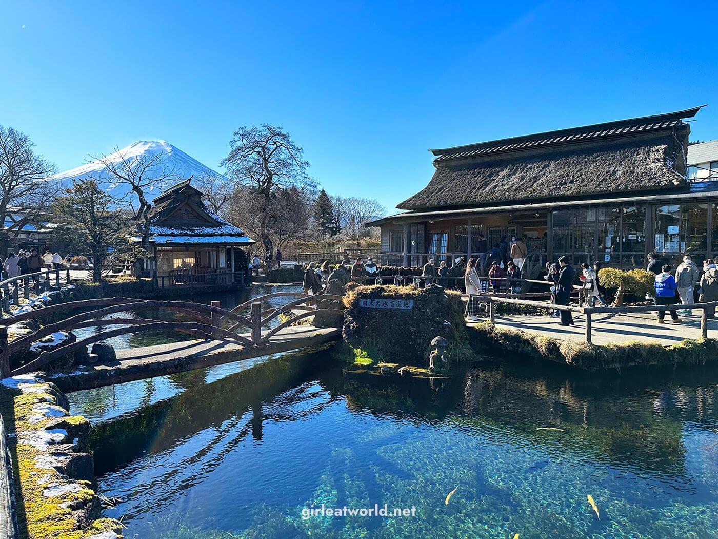 Chu-ike pond at Oshino Hakkai