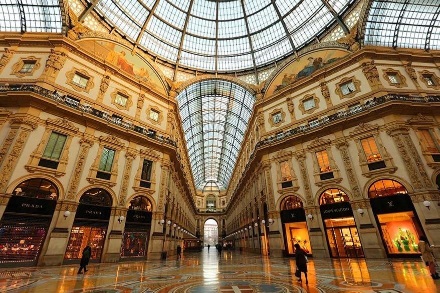 Galleria Vittorio Emanuele II, a stunning shopping arcade in Milan, Italy