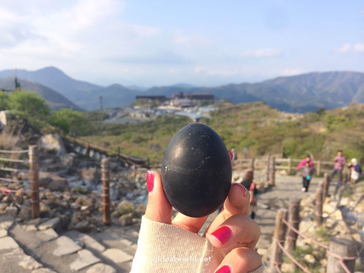 Lava eggs at Owakudani, Hakone