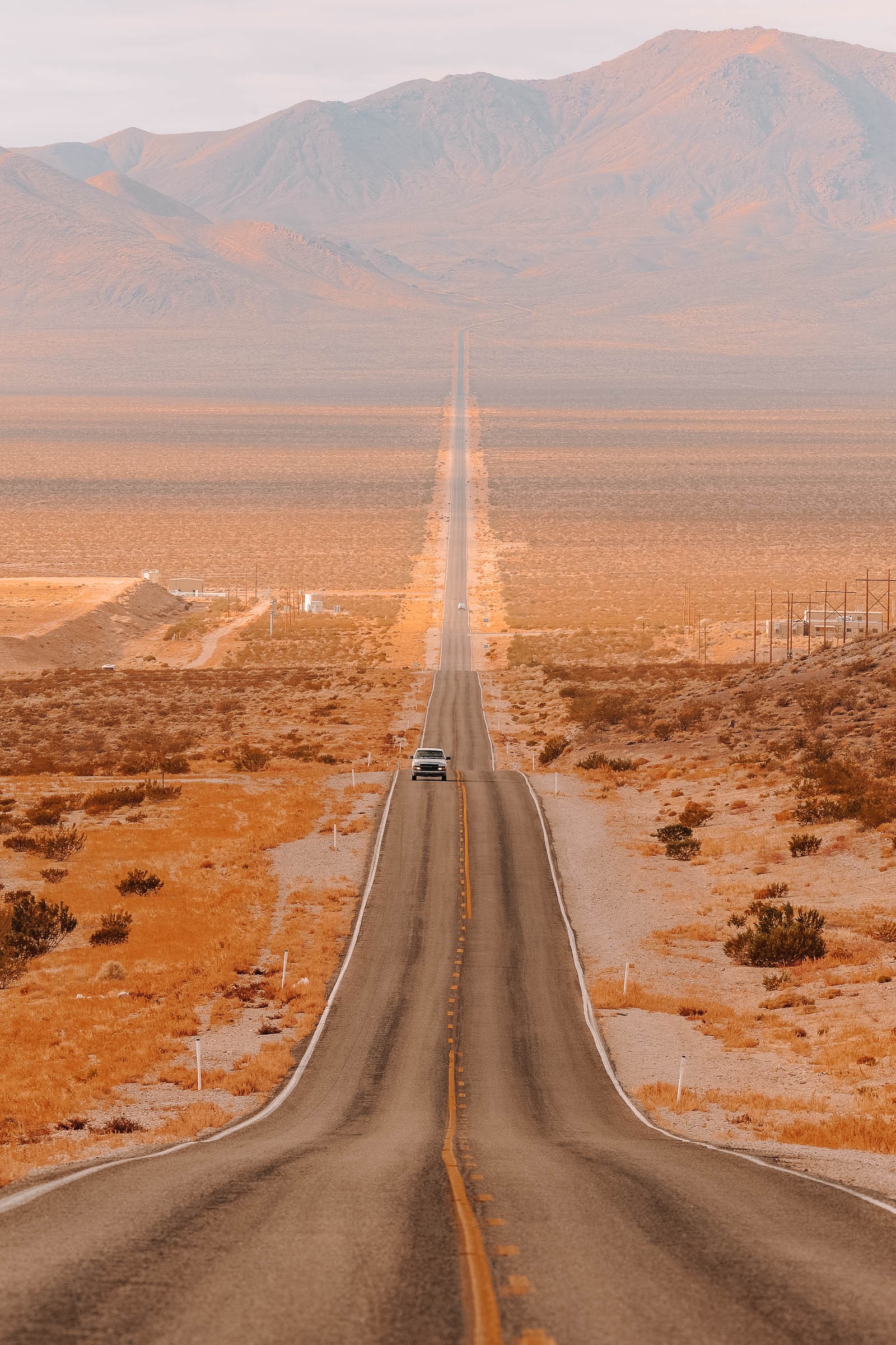 Vast desert landscape of Death Valley National Park, illustrating the extreme environment of nevada travel destinations