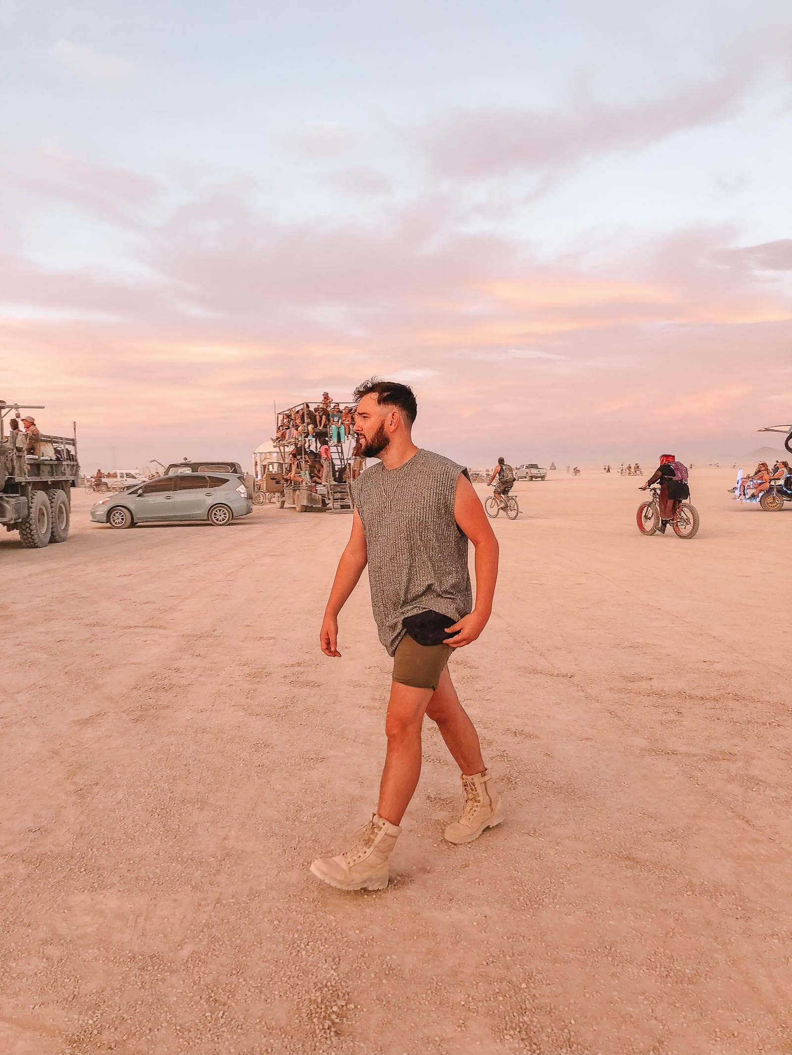 A close-up of intricate art details at Burning Man, highlighting the craftsmanship and creativity at nevada travel destinations