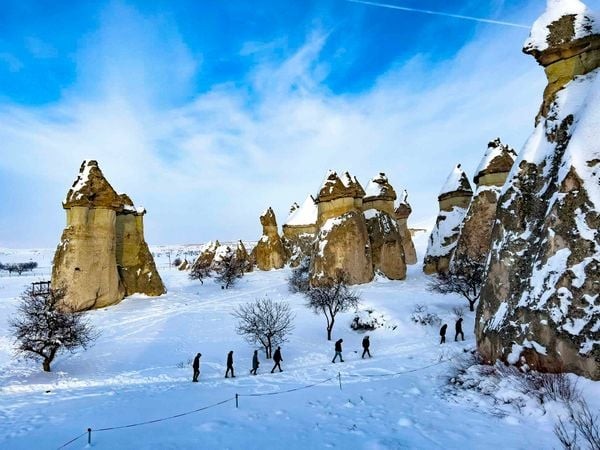 Hiking Honey Valley in winter. Photo: Getty.