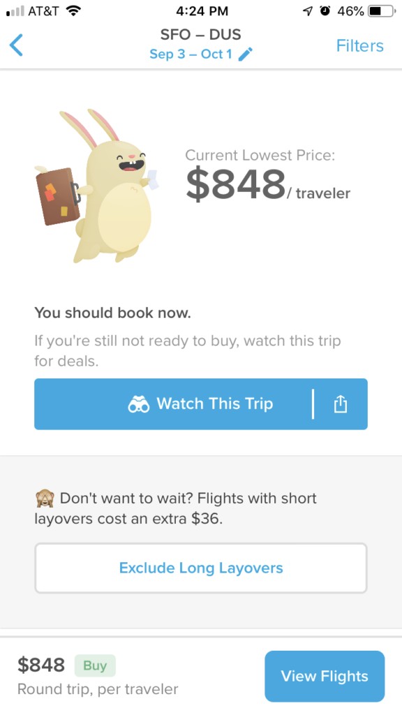 how to travel cheaper with hopper mobile app