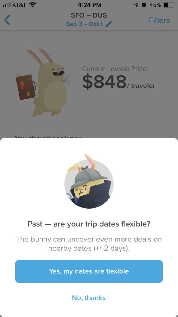 how to travel cheaper with hopper mobile app