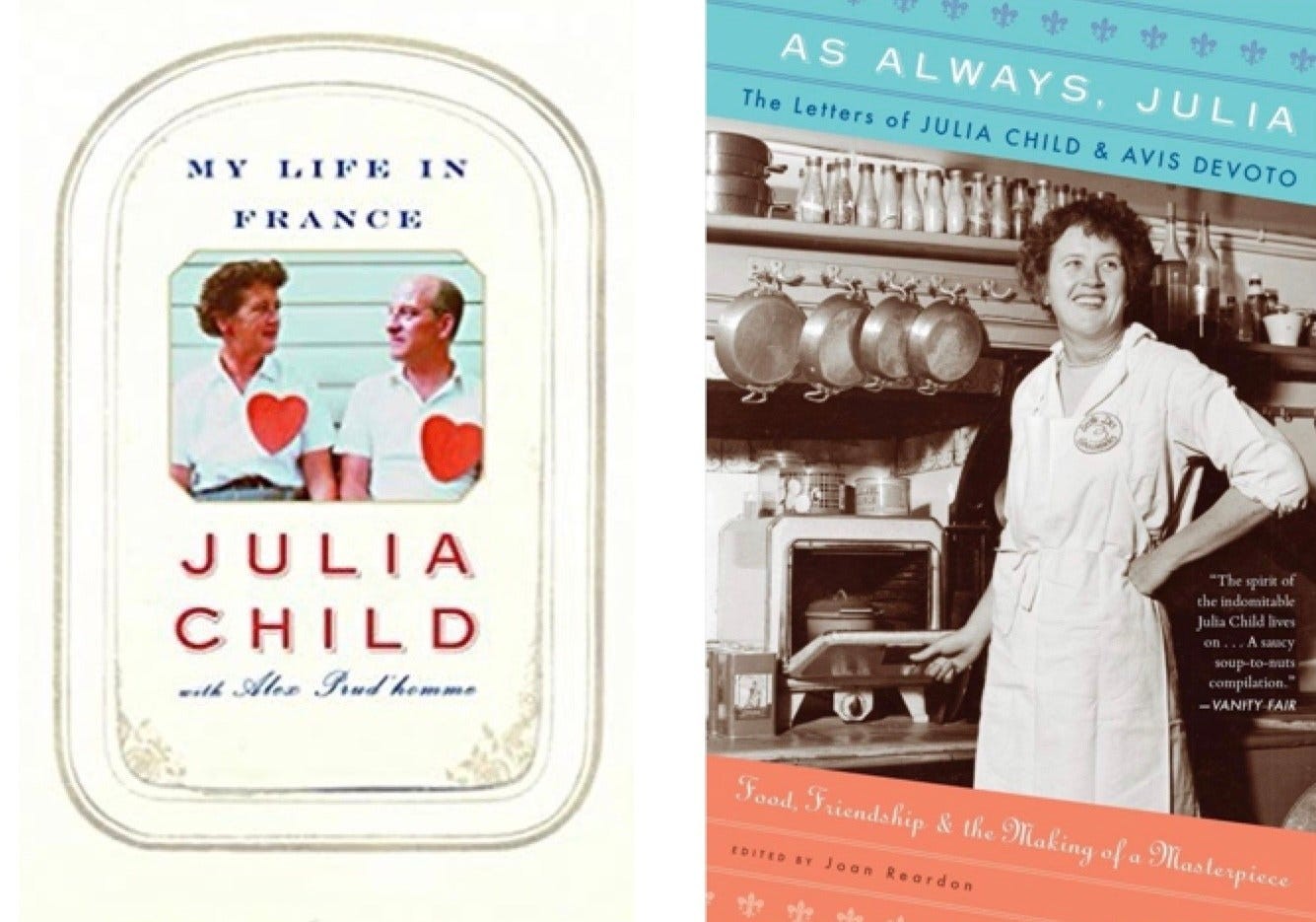 Book covers of French memoirs and culinary explorations, ideal for armchair travelers