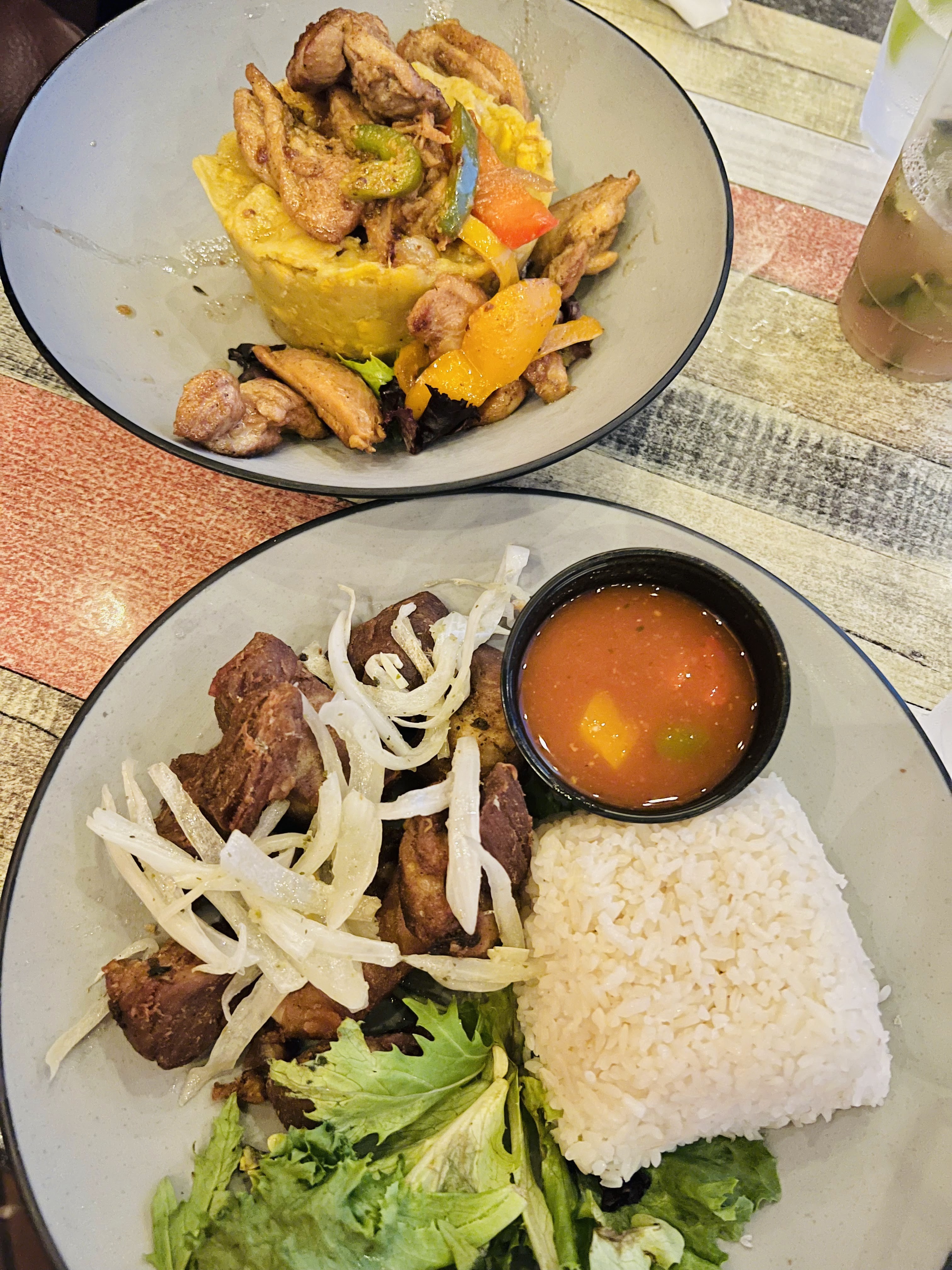 Puerto Rican food at La Verguenza