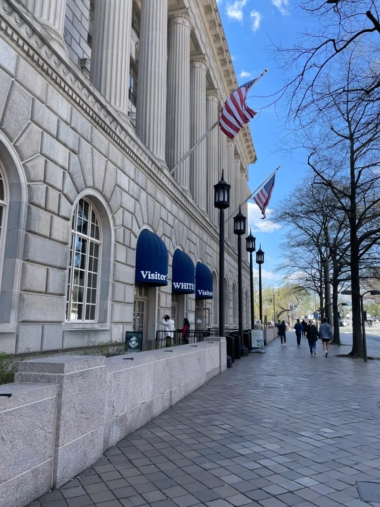 The White House Visitor Center in Washington DC, offering exhibits and information about the presidential residence