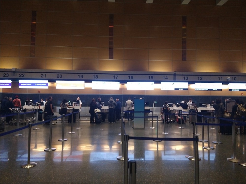 Boston Logan Airport Security Line