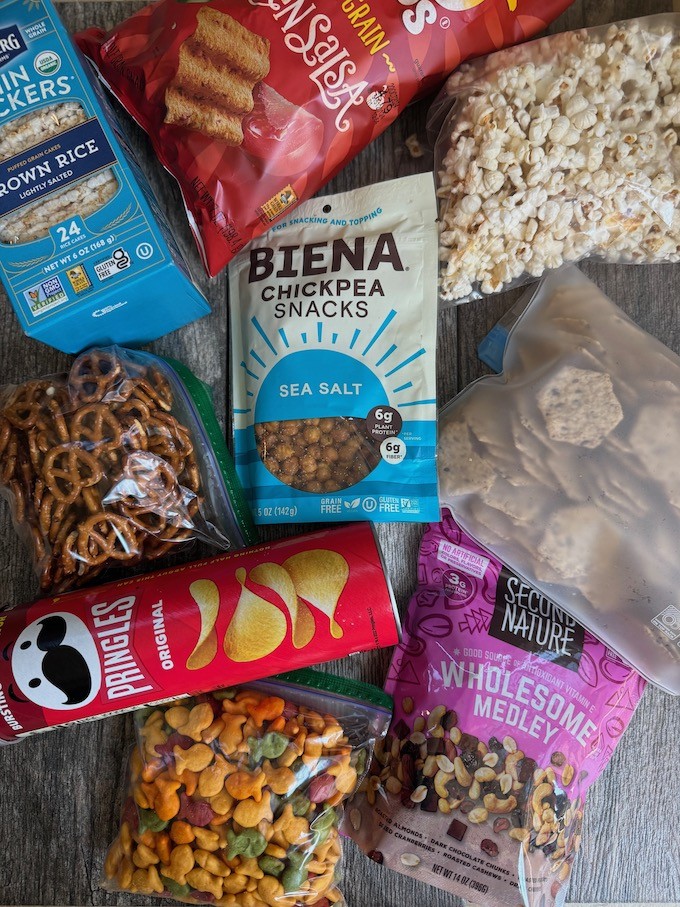 healthy road trip snacks non-perishable