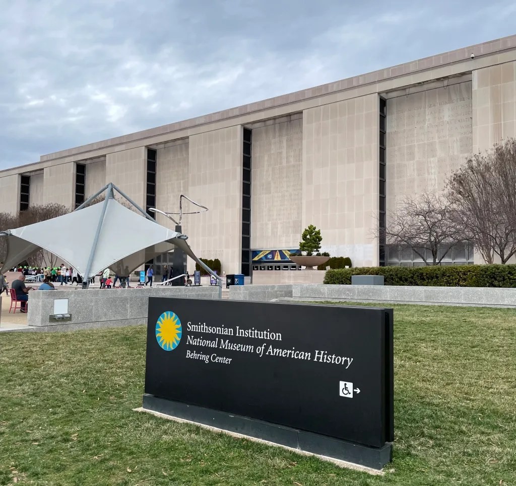 Ruby Slippers from The Wizard of Oz on display at the Smithsonian National Museum of American History, an iconic piece of pop culture in Washington DC