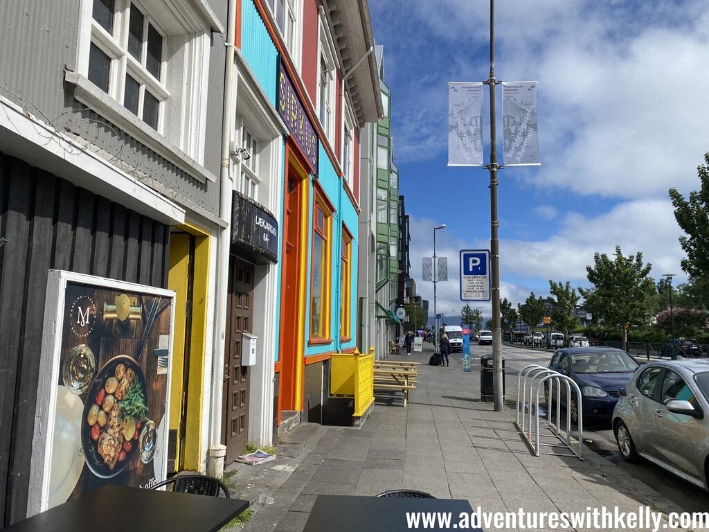 Quaint streets and buildings in Reykjavik's downtown area.